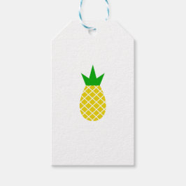 Modern ananas ontwerp cadeaulabel