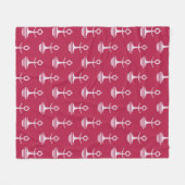 Modern Anchors Pattern Fleece Deken (Voorkant (Horizontaal))