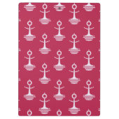 Modern Anchors Pattern Klembord (Achterkant)