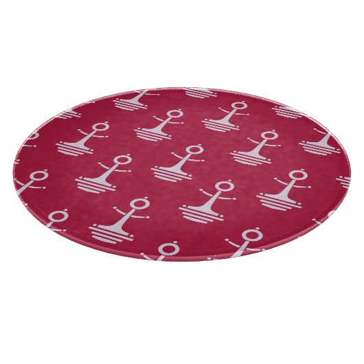 Modern Anchors Pattern Snijplank (Hoek)