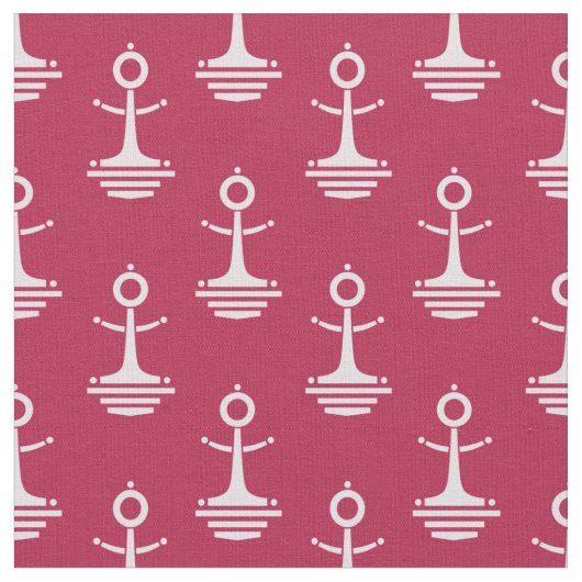 Modern Anchors Pattern Stof (Close Up)