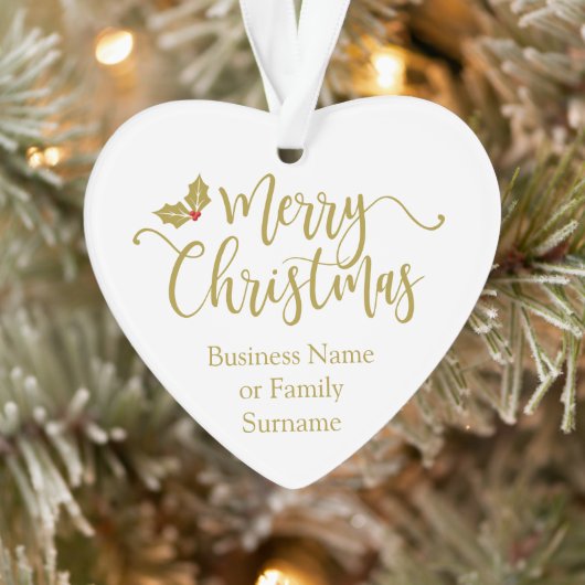 Modern and Minimalist Gold Christmas Ornament (Arbre)