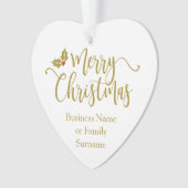 Modern and Minimalist Gold Christmas Ornament (devant)