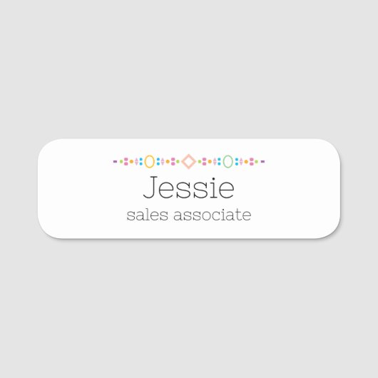 Modern and Simple Classic Name Tag (Voorkant)