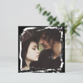 Modern and Simple Unique Photo Template Wedding Kaart (Staand voorkant)