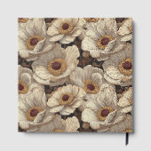 Modern Anemones Accent Fall Wedding Gastenboek (Achterkant)