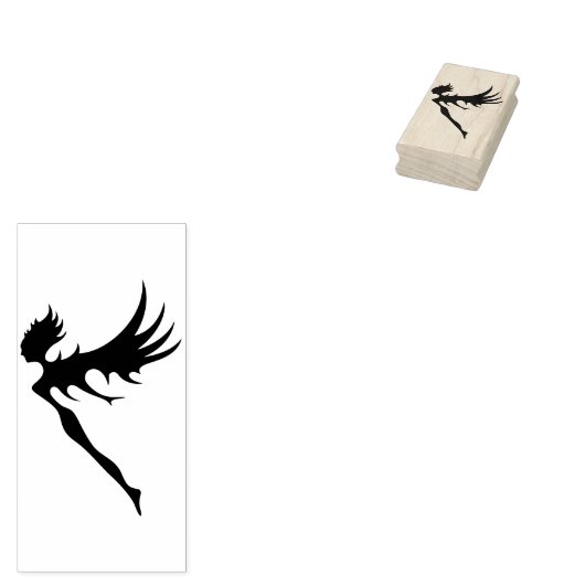 Modern Angel Art Stempel (Gestempeld)
