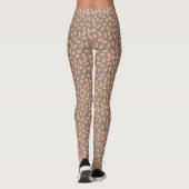 Modern Antiek wit flickpatroon Leggings (Achterkant)