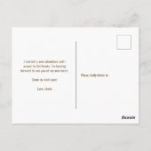 Modern appartementengebouw Bewegende aankondiging Briefkaart (Achterkant)