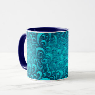 Modern Aqua Blue Trendy Mok
