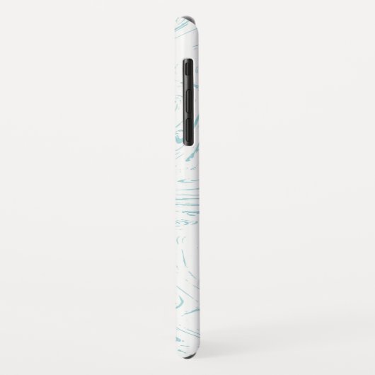Modern Aqua Marine Marble Pattern Case-Mate iPhone Case (Achterkant/links)