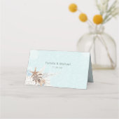 Modern Aqua Ocean & Shells Wedding (Achterkant)