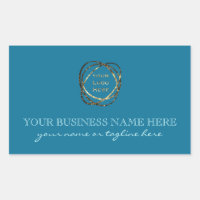 Modern Aqua Turquoise Toevoegen Business Logo Cust