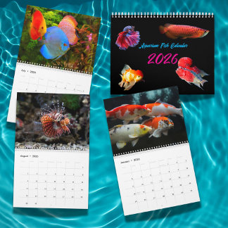 Modern Aquarium Fish 2026 Photo Personalized  Kalender