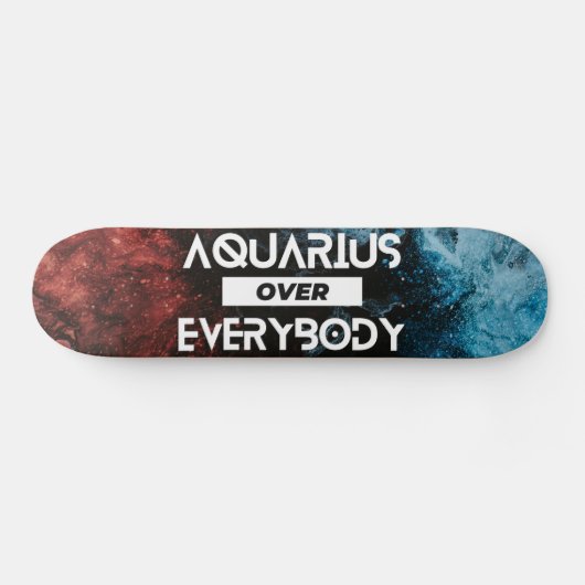 Modern Aquarius Zodiac Skateboard (Horizontaal)