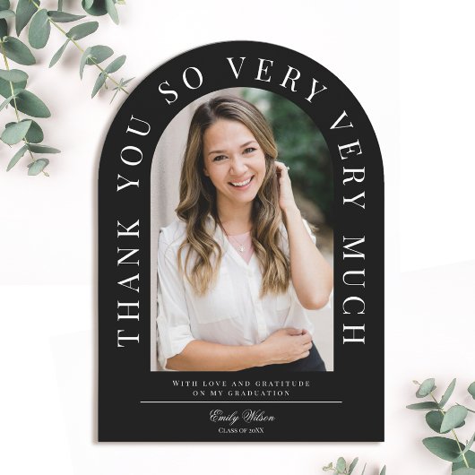 Modern Arch Afstuderen dank u kaart