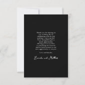 Modern Arch Boho Wedding Bedankt (Achterkant)