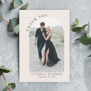 Modern Arch Boho Wedding Bedankt