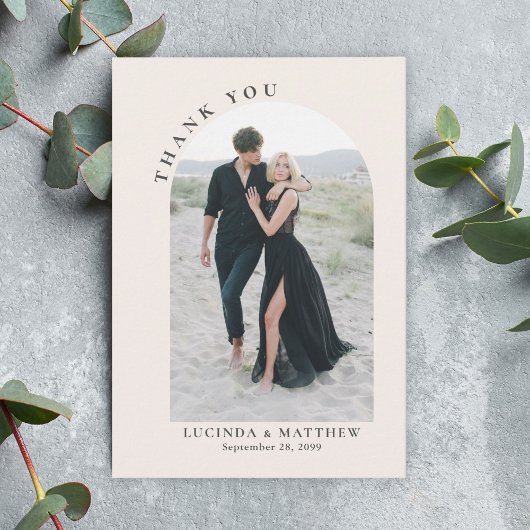 Modern Arch Boho Wedding Bedankt