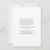 Modern Arch Boho Wedding Save the Date (Achterkant)