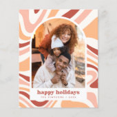 Modern Arch Groovy Kerstvakantie Foto Budget (Voorkant)