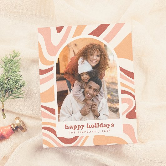 Modern Arch Groovy Kerstvakantie Foto Budget