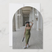 Modern Arch Lijst Afstuderen aangekondigd Kaart (Voorkant)
