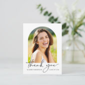 Modern Arch Photo Afstuderen dank u Briefkaart (Staand voorkant)