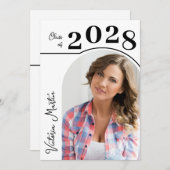 Modern Arch Photo Afstuderen Kaart (Voorkant / Achterkant)