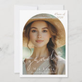 Modern Arch Photo Graduation Aankondiging (Voorkant)