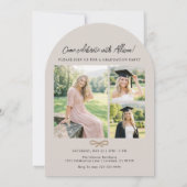 Modern Arch Photo Graduation Party Invitation (Dos)