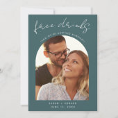 Modern Arch Photo Wedding Save The Date (Voorkant)