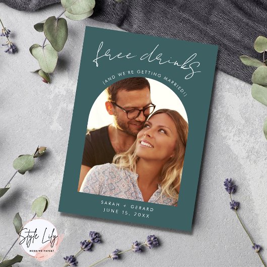 Modern Arch Photo Wedding Save The Date