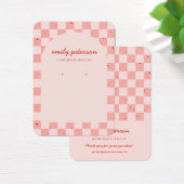 Modern Arch Roze Rode Sieraden Kaart (Bureau)