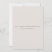 Modern Arch Sage Green Wedding Uitnodiging (Achterkant)