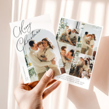 Modern Arch Script Prettig Kerstfeest