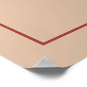 Modern Arch Terracotta Blush Palm Weddenschap Welk Poster (Hoek)