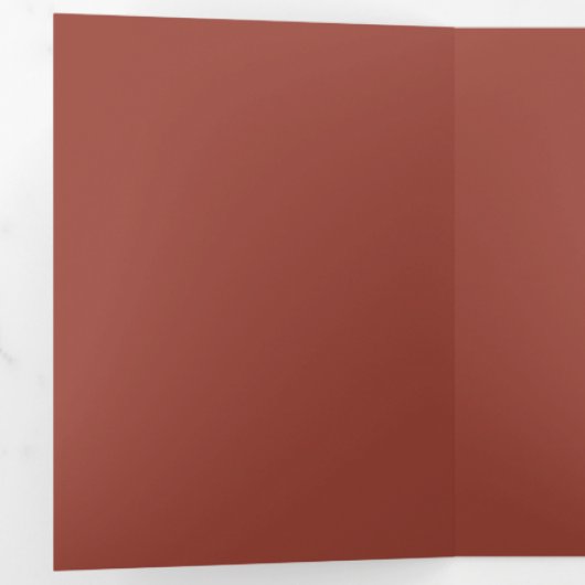 Modern Arch Terracotta Drinken Menu voor bruiloft (Binnenzijde eerst)