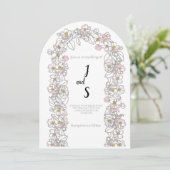 Modern Arch Wedding Invitation | Stylish Aesthetic (Debout devant)