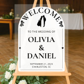 Modern Arch Wedding Welcome Layout