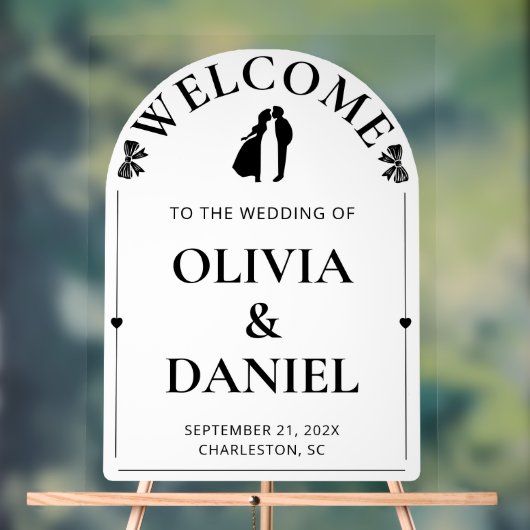 Modern Arch Wedding Welcome Layout (Neutre)