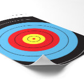 Modern Archery Target Illustration Poster (Hoek)