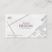 Modern Architect Visitekaartje Blauwdruk Ontwerp (Voorkant)