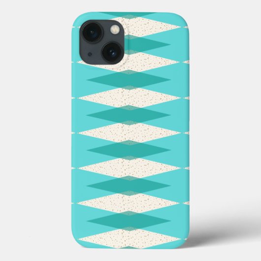 Modern Argyle iPhone iPad Hoesje van het midden (Achterkant)