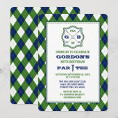 Modern Argyle Pattern Golf Elke dag Kaart (Voorkant / Achterkant)