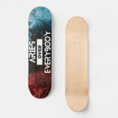 Modern Aries Zodiac Skateboard (Voorkant)