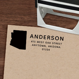 Modern ARIZONA State Shape Retouradres Zelfinktende Stempel