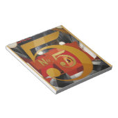 Modern Art Cubist Demuth Figuur 5 in Gold Notitieblok (Schuin)