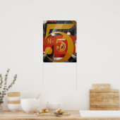 Modern Art Cubist Demuth Figuur 5 in Gold Poster (Keuken)