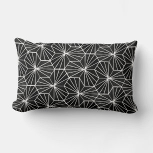 Modern Art Deco Zwart Wit Geometrisch patroon Kussen